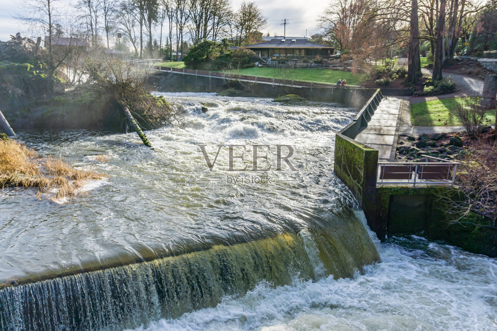 上塔姆沃特瀑布景观照片摄影图片