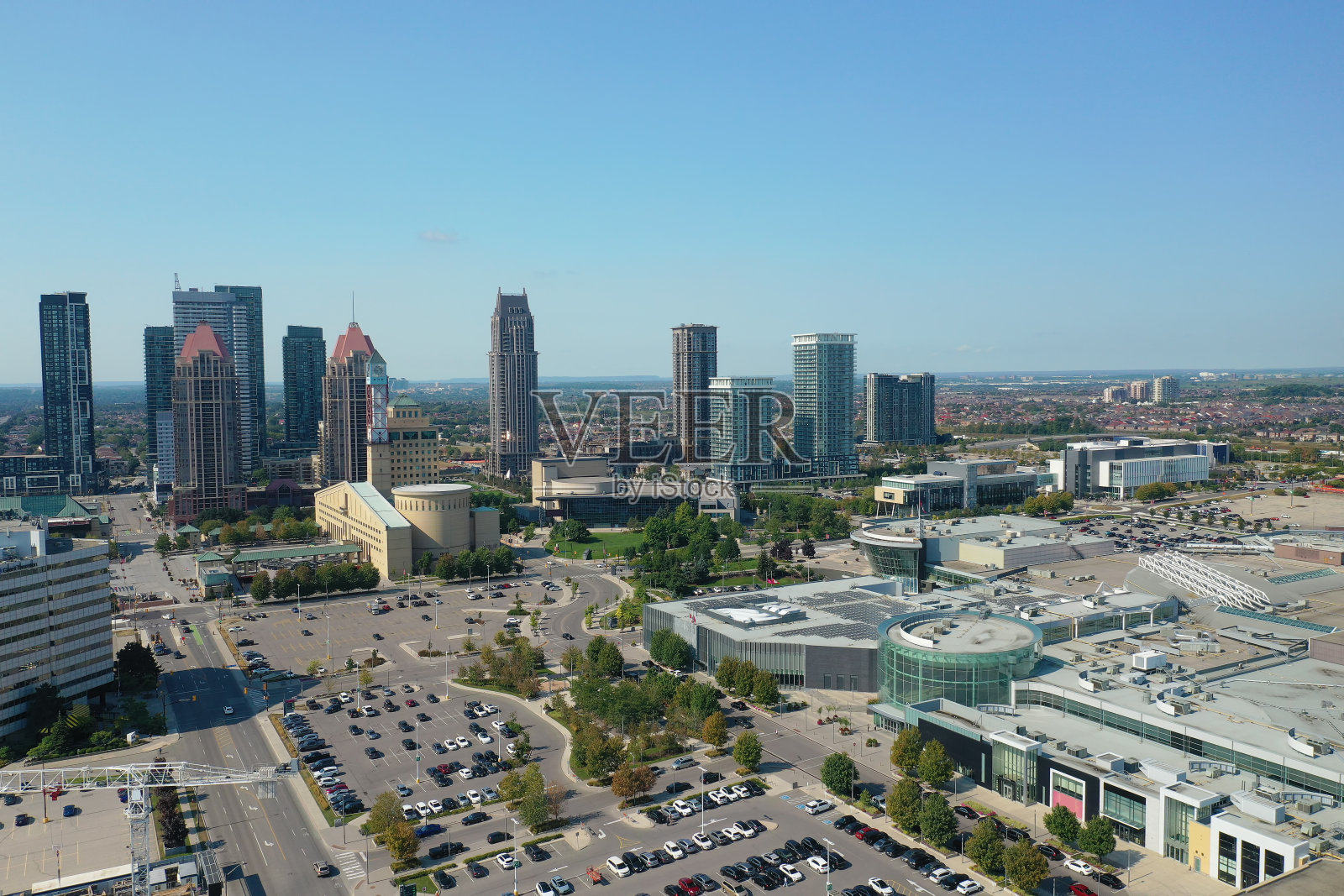 加拿大密西沙加的空中轮廓线照片摄影图片