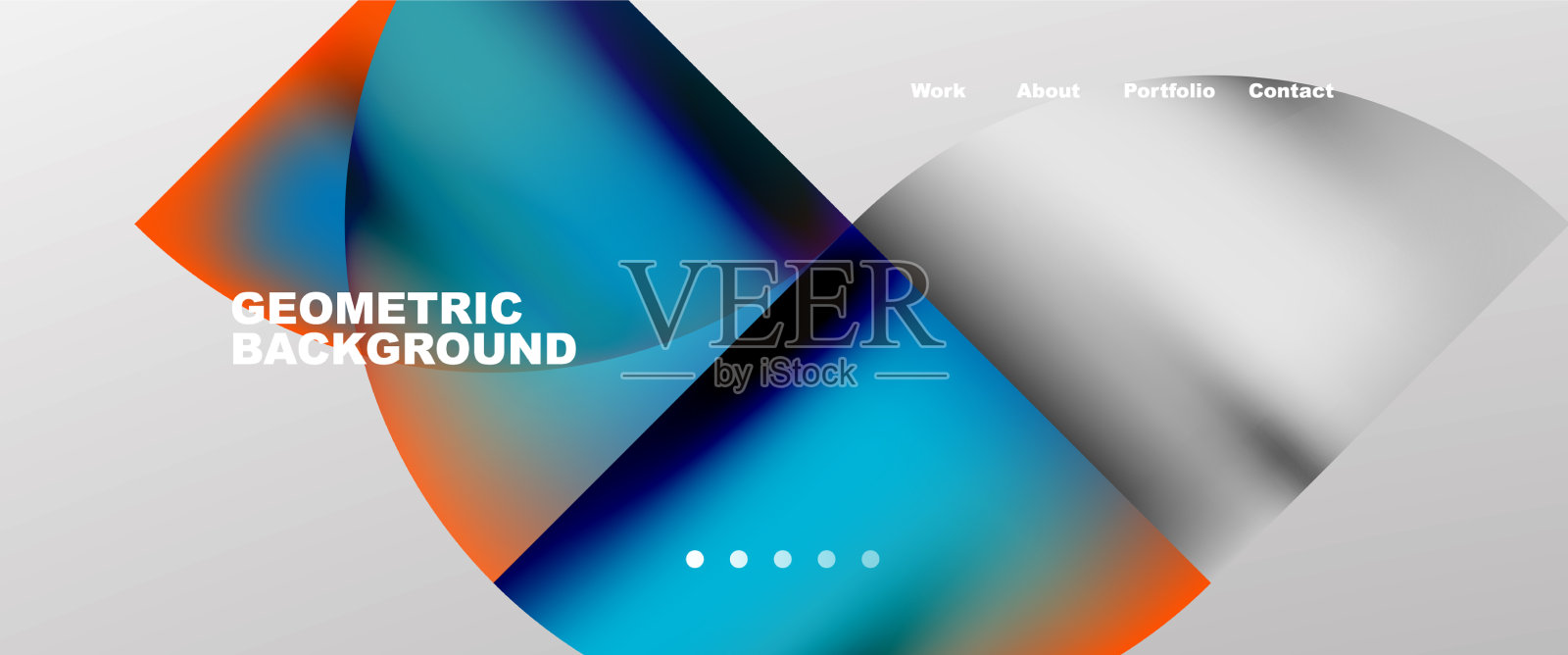 圆形和圆形元素抽象的背景插画图片素材