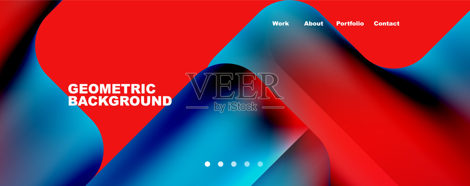 新潮极简几何构图插画图片素材