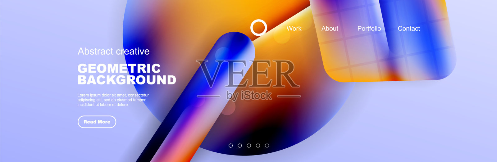 重叠的几何形状背景3d阴影插画图片素材