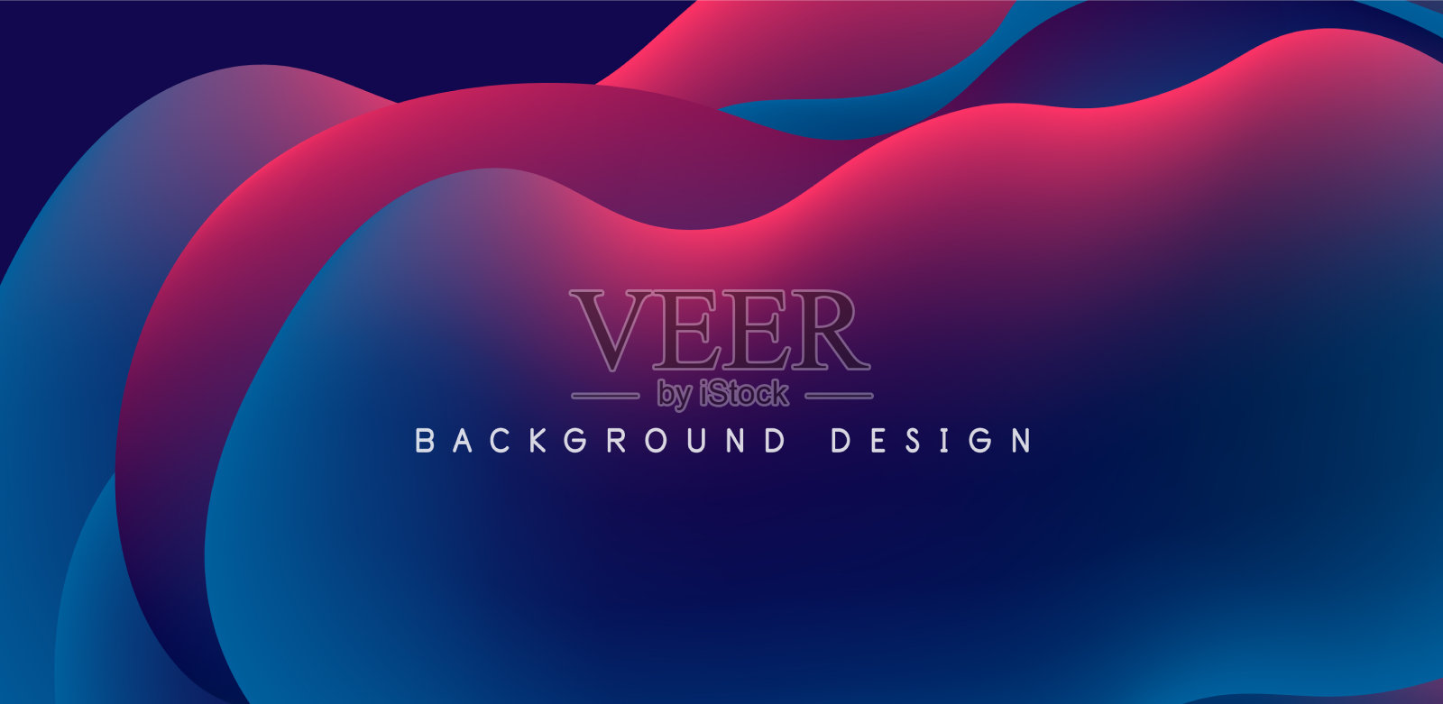 摘要背景流体气泡和波插画图片素材