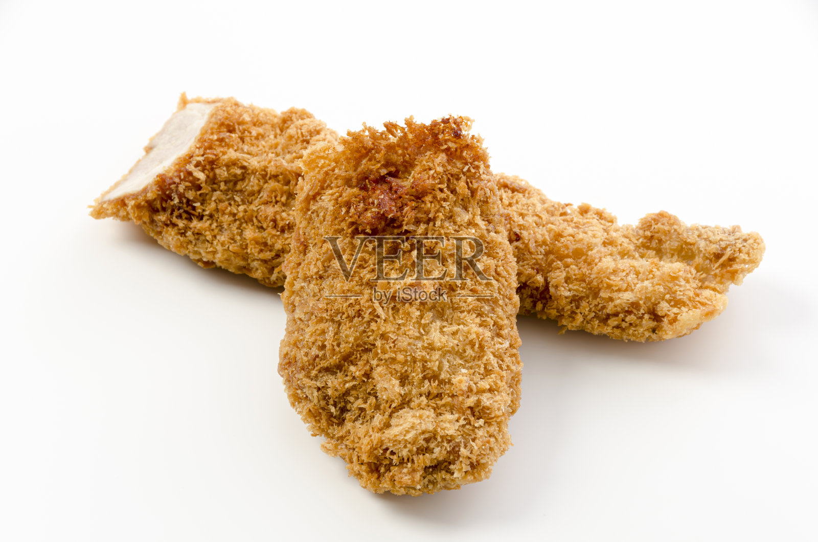 白底猪排照片摄影图片