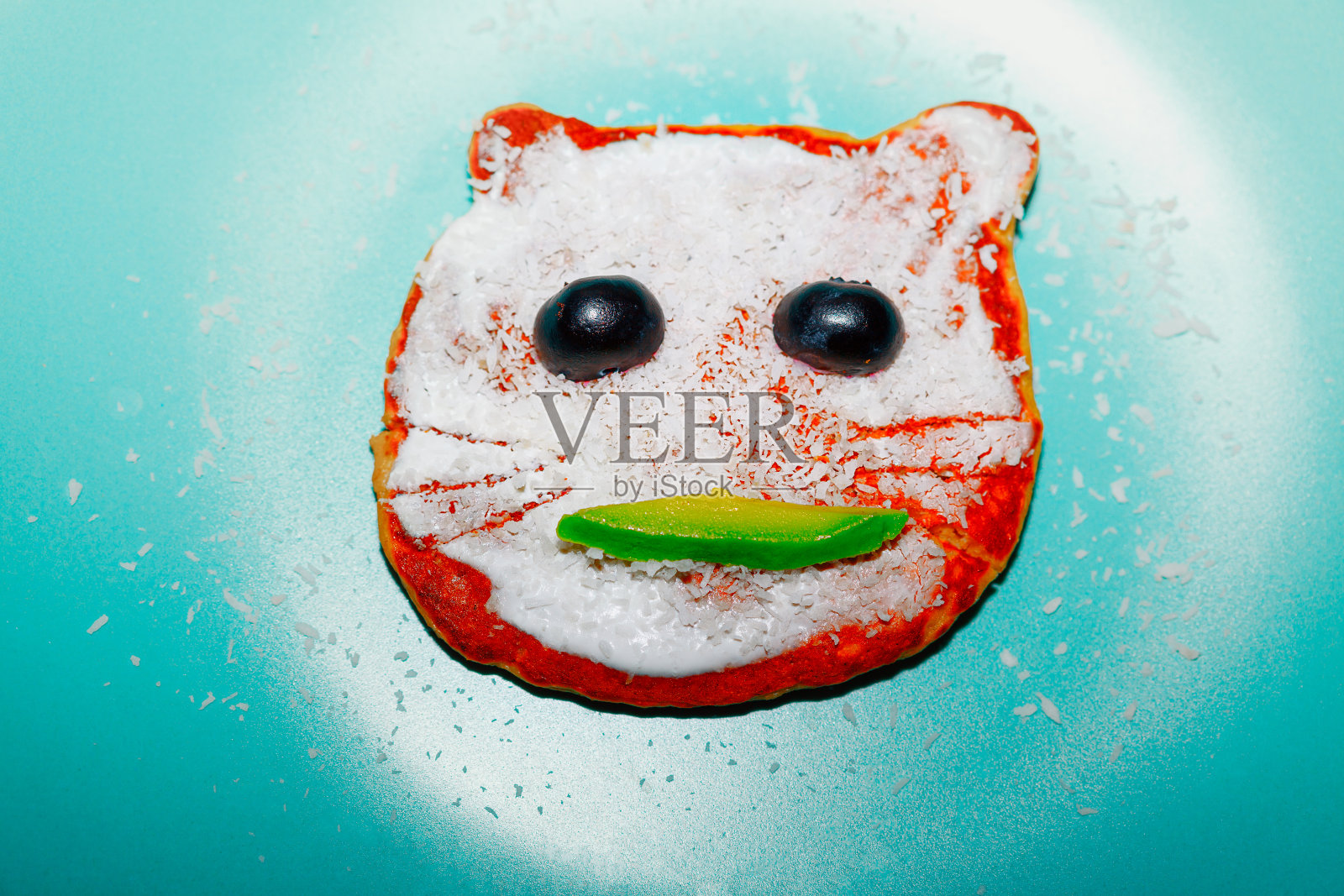 煎饼做的猫照片摄影图片