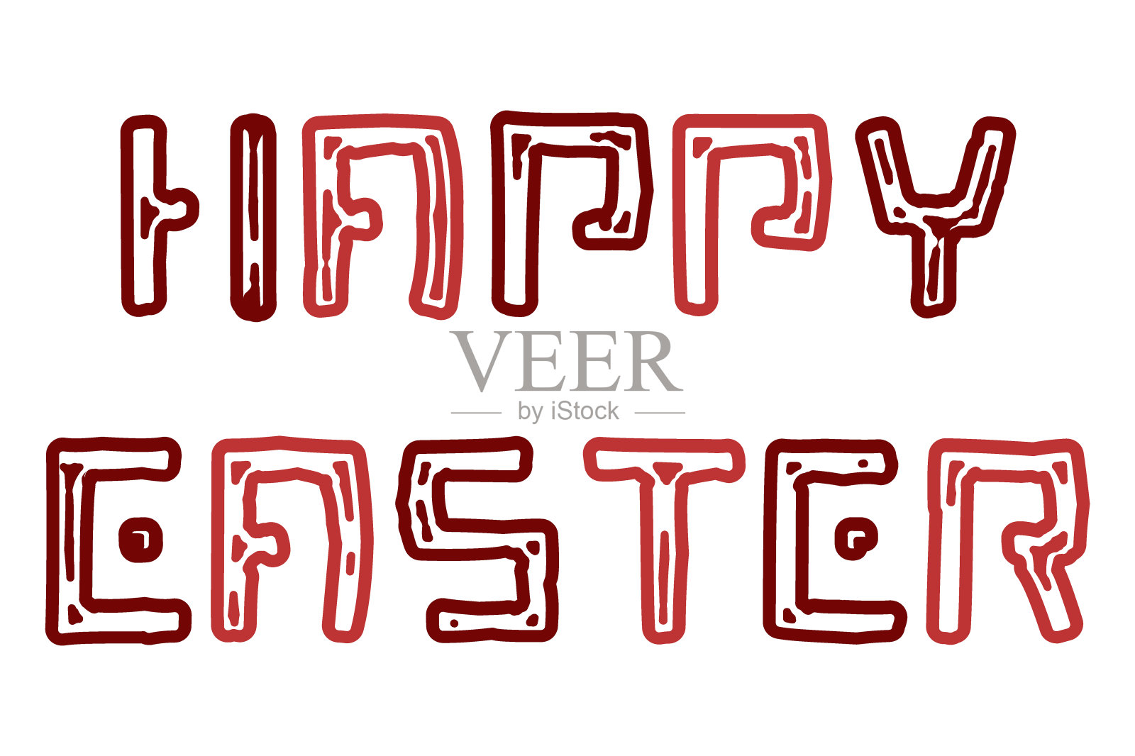 快乐复活节信插图材料插画图片素材