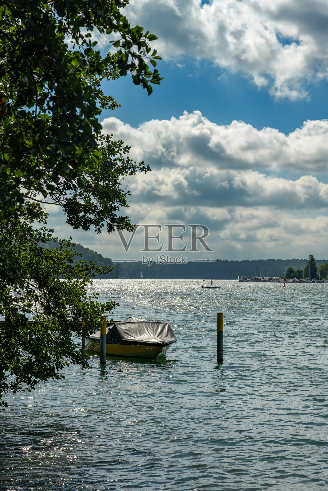 在埃尔塞瑙附近的Werbellinsee湖北部照片摄影图片