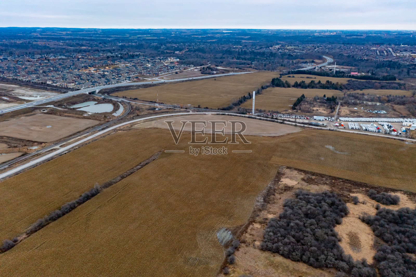 ON-427高速公路和加拿大克莱因堡的麦肯齐少校照片摄影图片