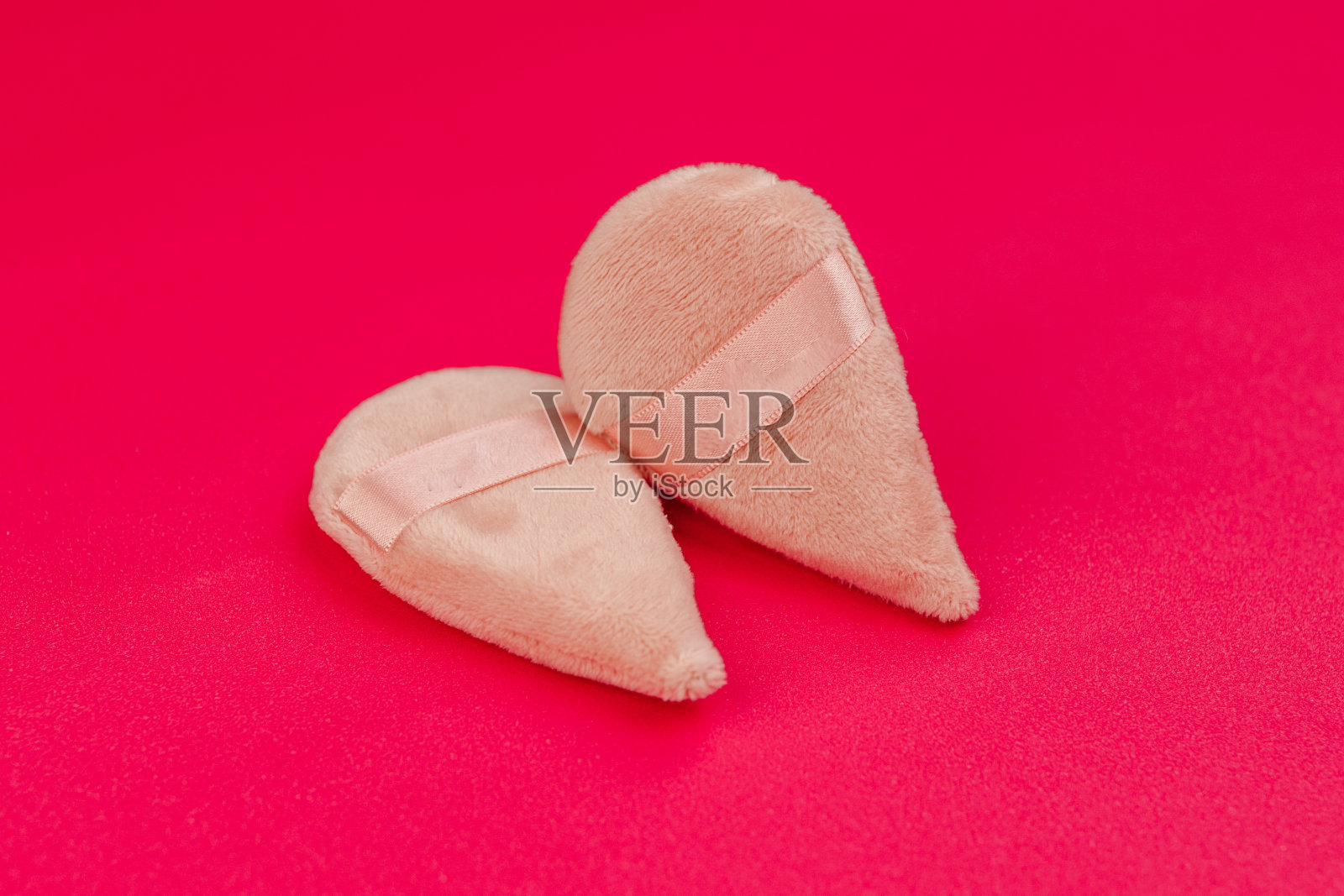 妆容——粉色粉底海绵照片摄影图片