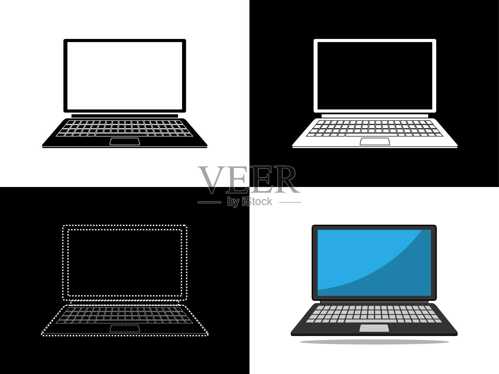 艺术插画家用电器设计元素图片