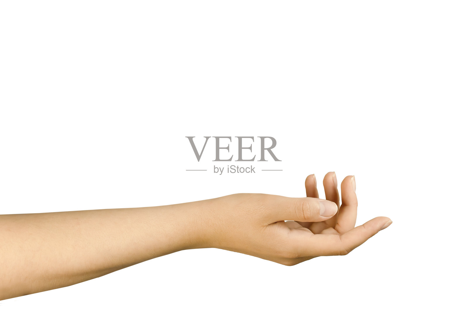 手放在白底，姿态优雅。照片摄影图片