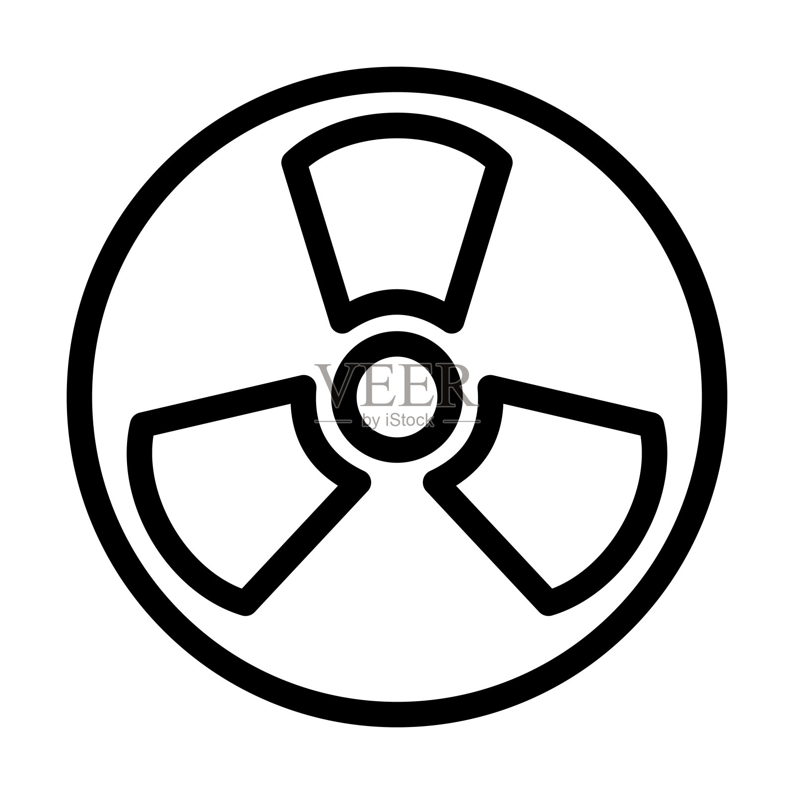 放射性粗线图标设计元素图片