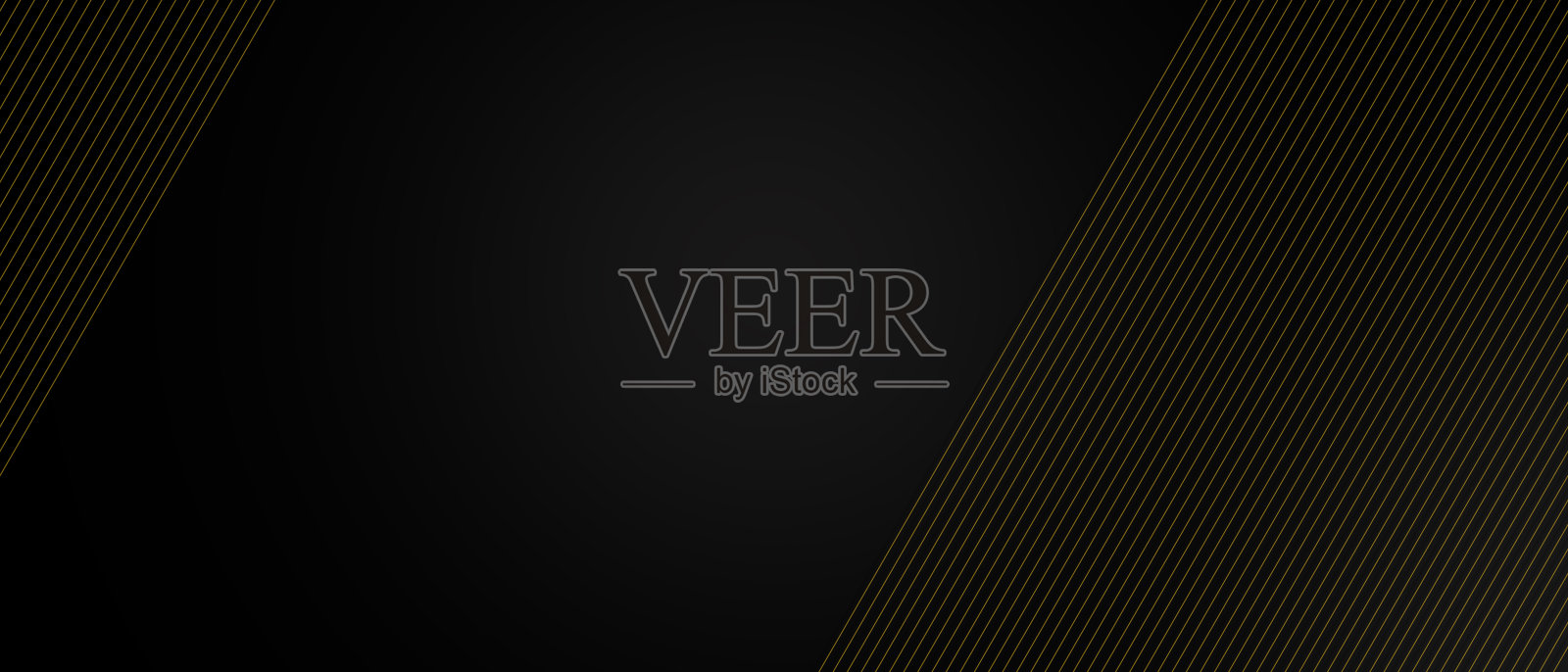 黑底金线插画图片素材