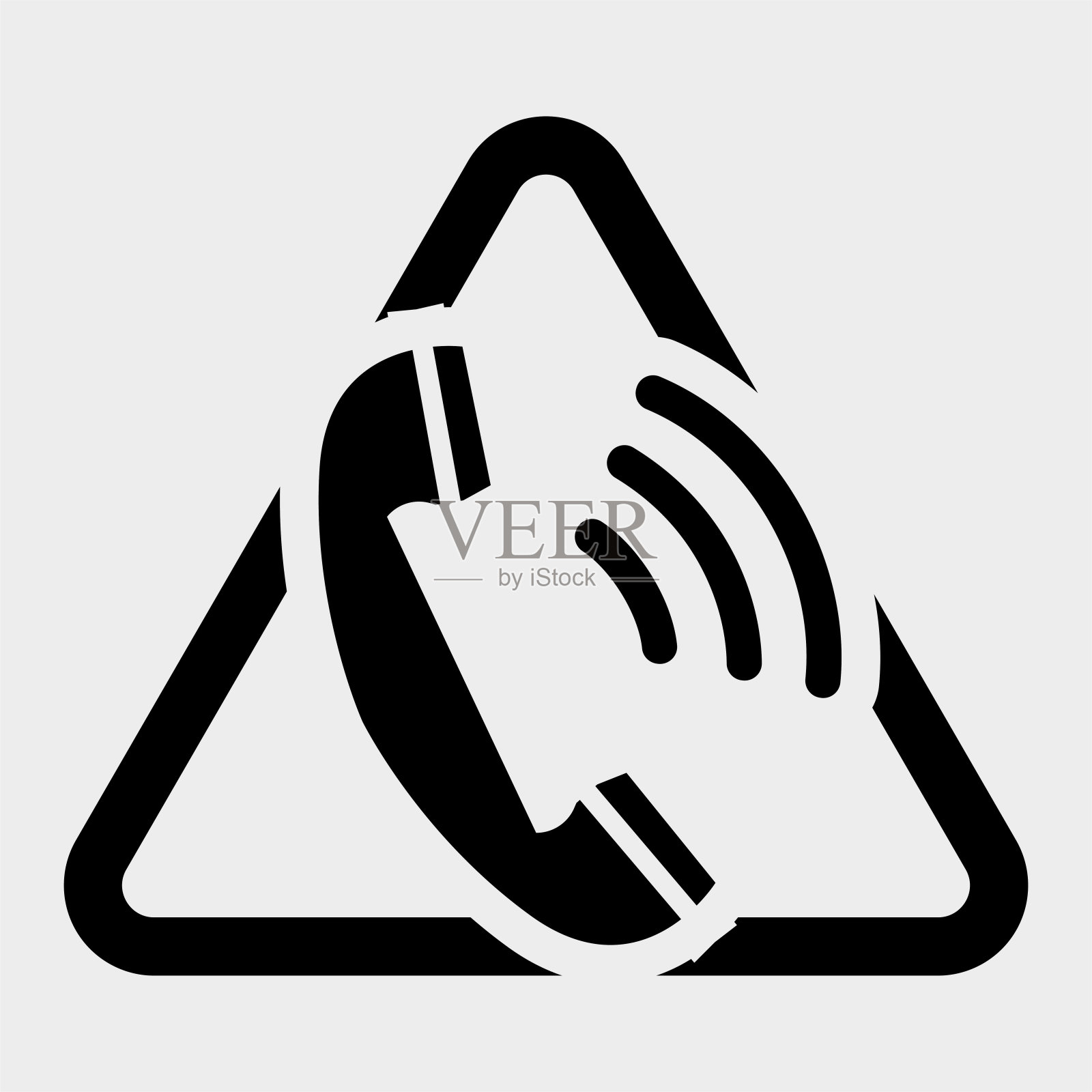 手机图标符号符号隔离在白色背景，矢量插图插画图片素材