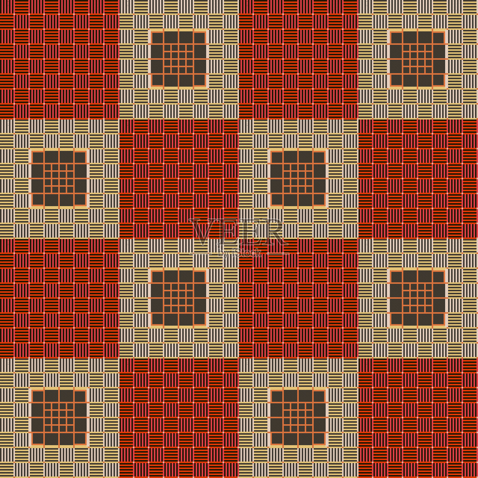 交叉缝合。插画图片素材