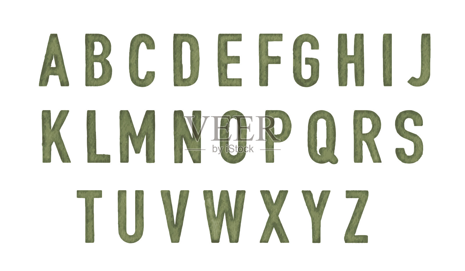 手绘优雅的水彩书法字体为您的设计。插画图片素材