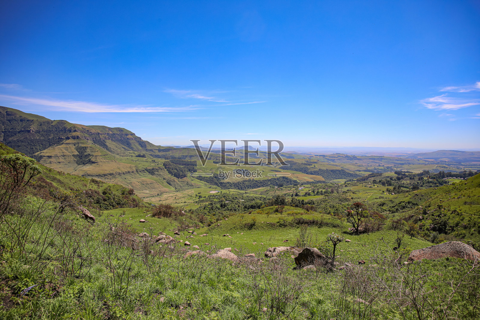 德拉肯斯堡山脉照片摄影图片