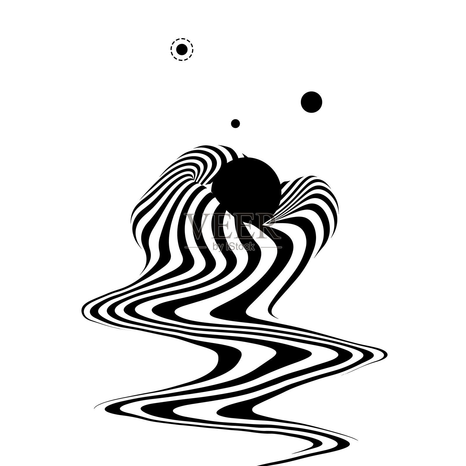 催眠光学矢量插图。插画图片素材