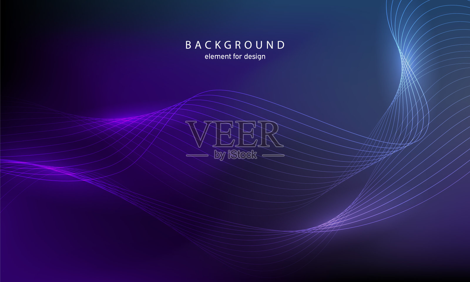 抽象的背景。波浪元素用于设计。数字频率轨道均衡器。程式化的线条艺术。使用混合工具创建彩色闪亮波浪线条。曲线波状线条光滑条纹。向量。插画图片素材