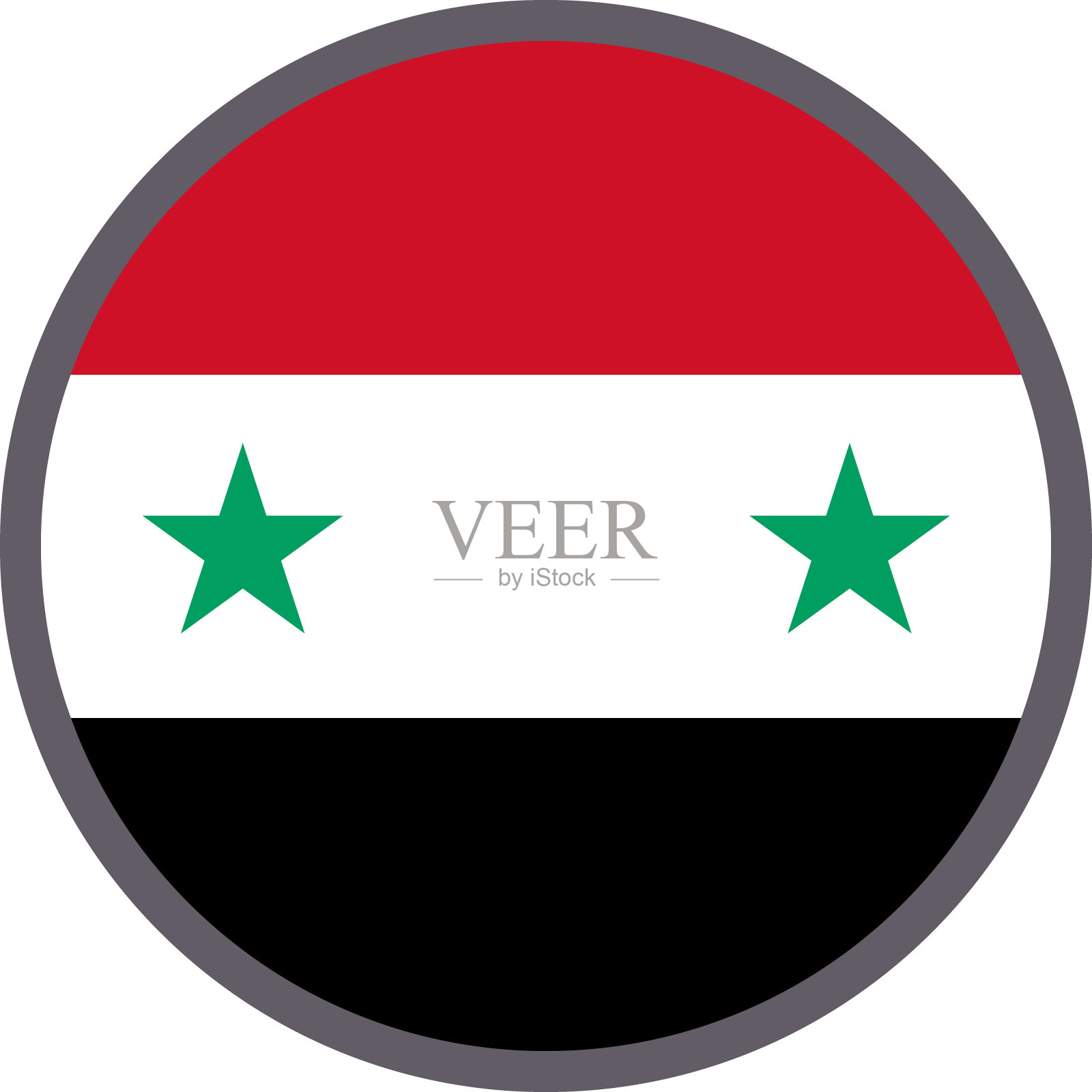 叙利亚国旗图标矢量插图材料插画图片素材