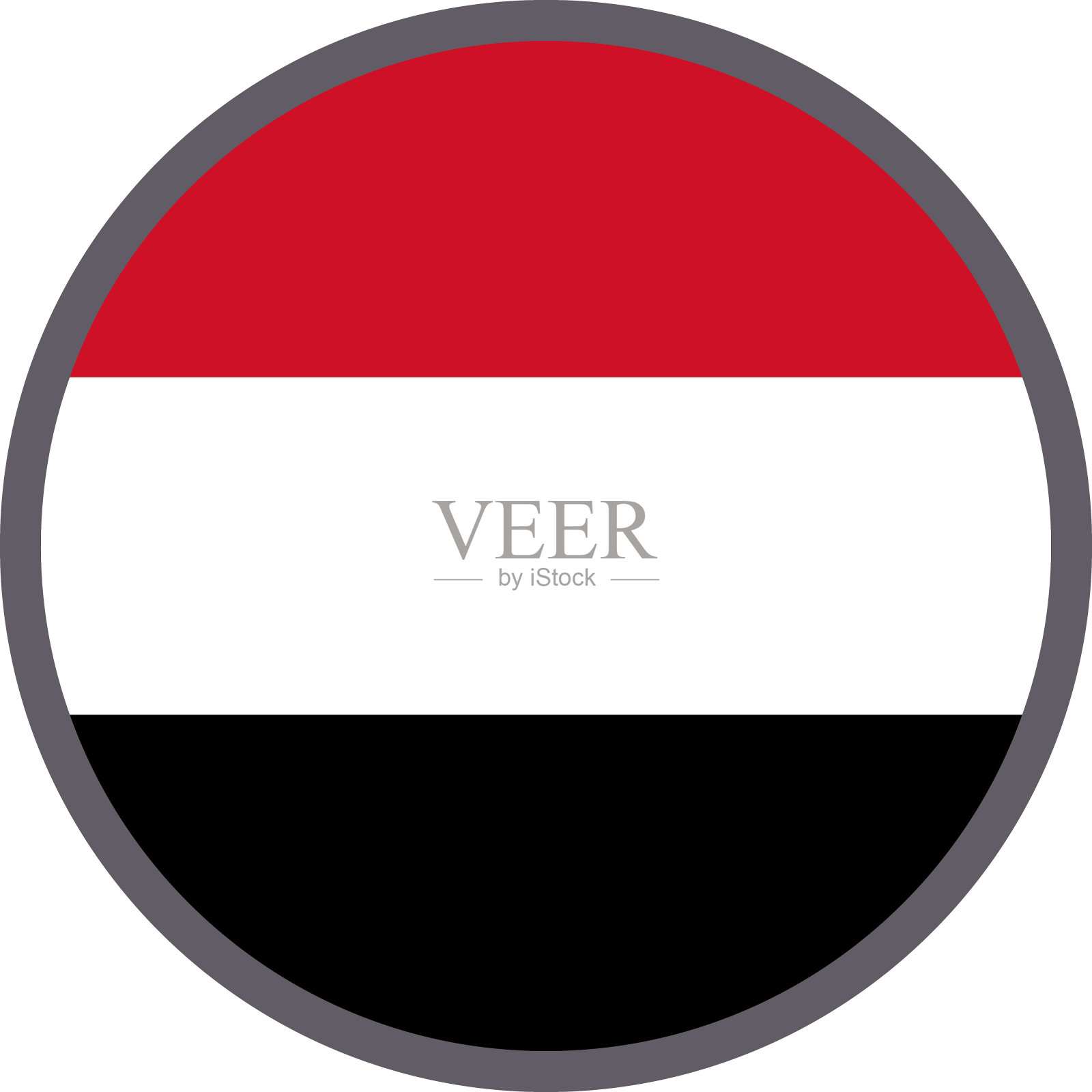 也门国旗图标矢量插图材料插画图片素材