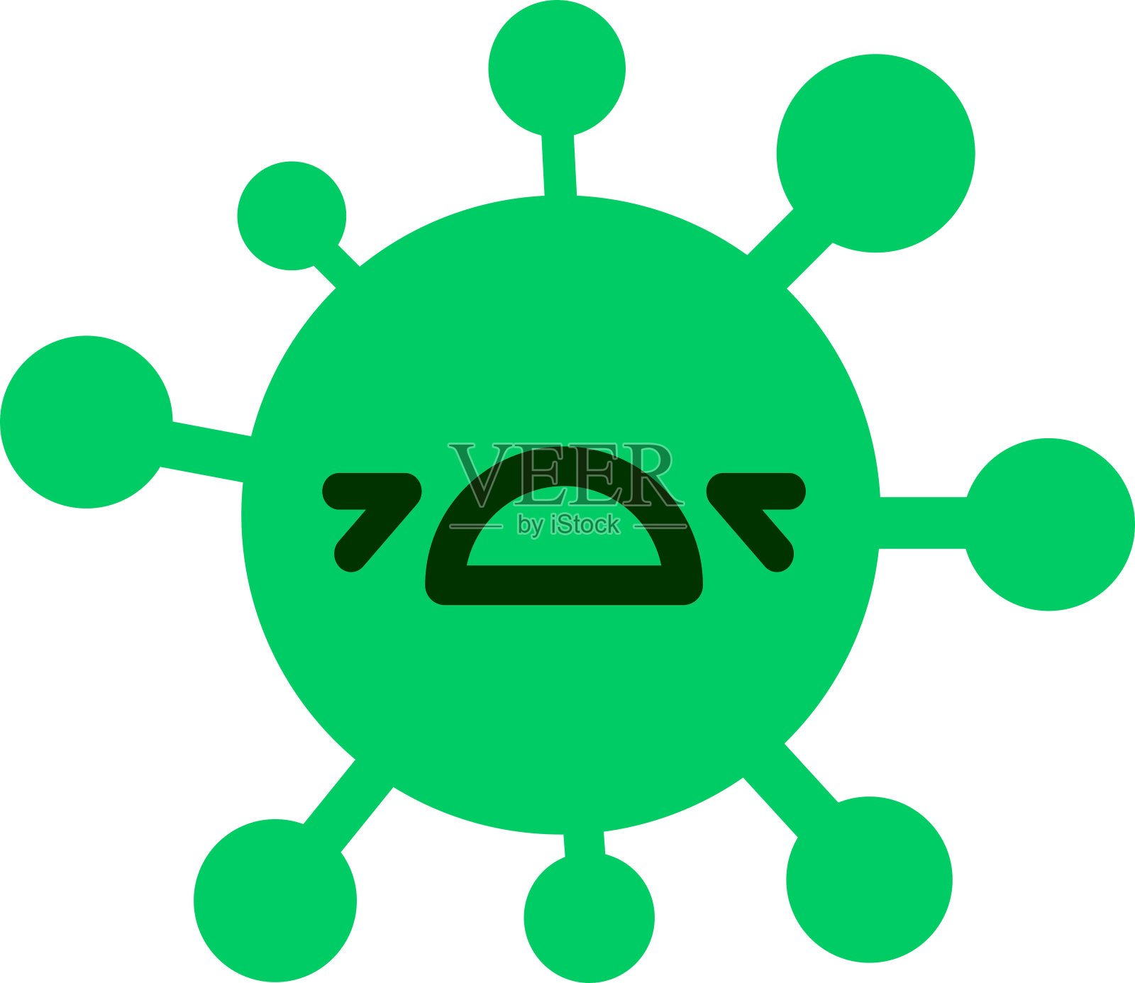 哭了病毒插画图片素材