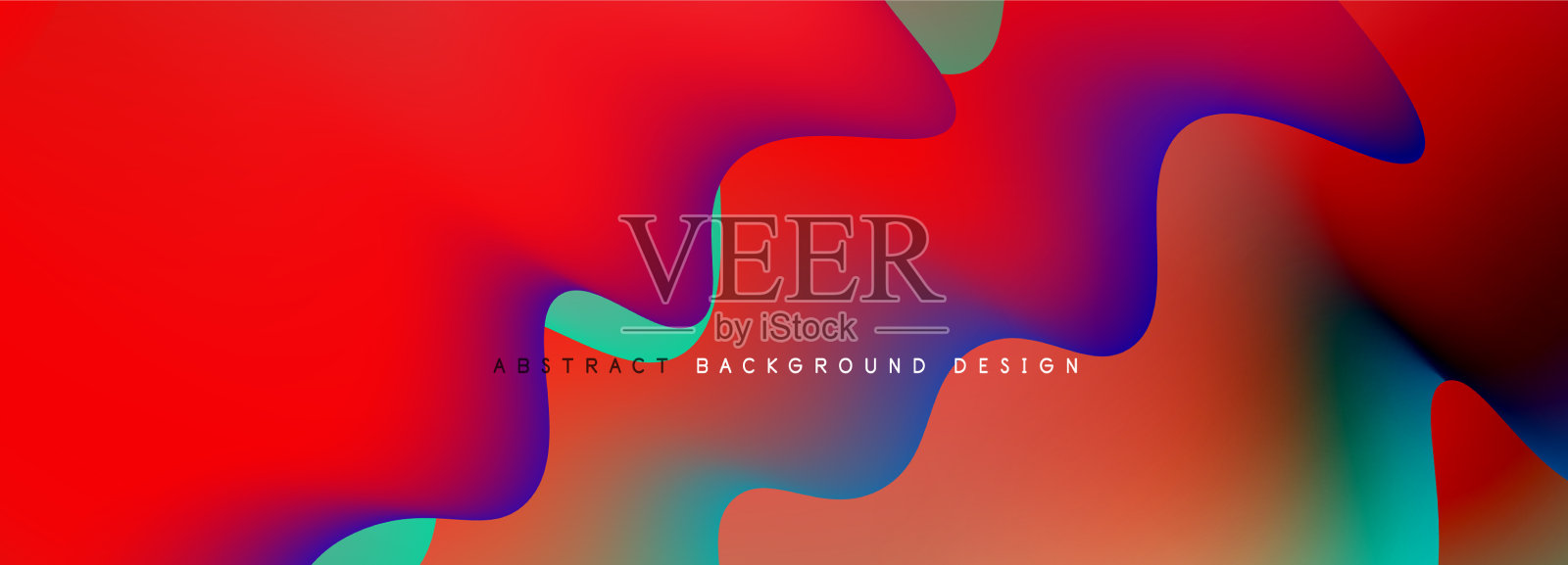 动态液体波为抽象背景插画图片素材