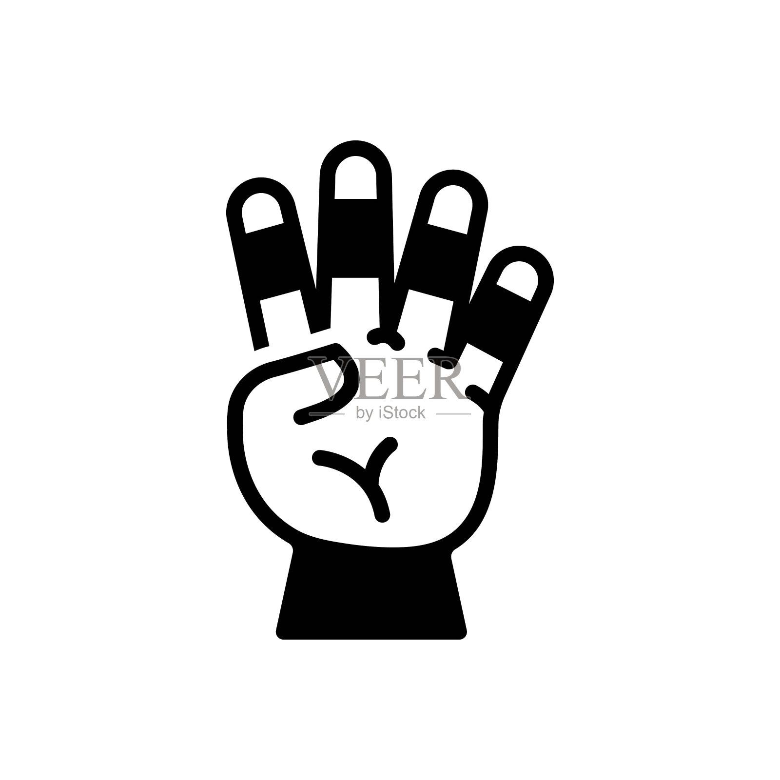 指法蔓延插画图片素材