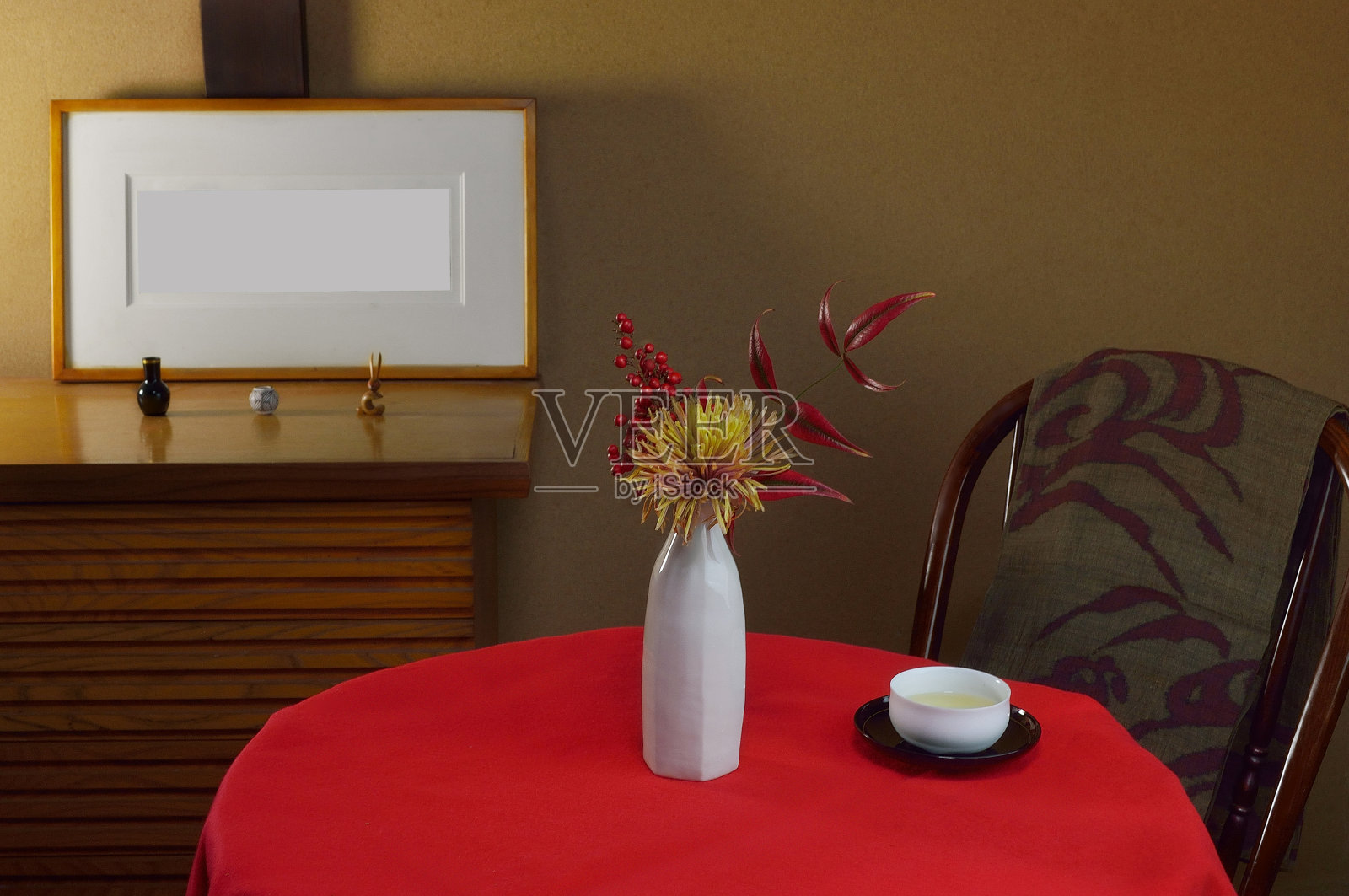 家居装饰在日本风格的房间照片摄影图片