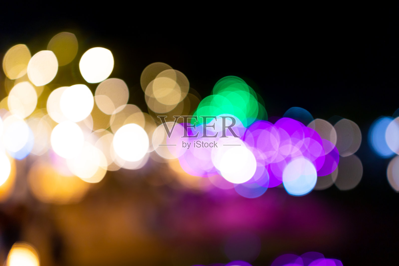 色彩斑斓的散景照片摄影图片