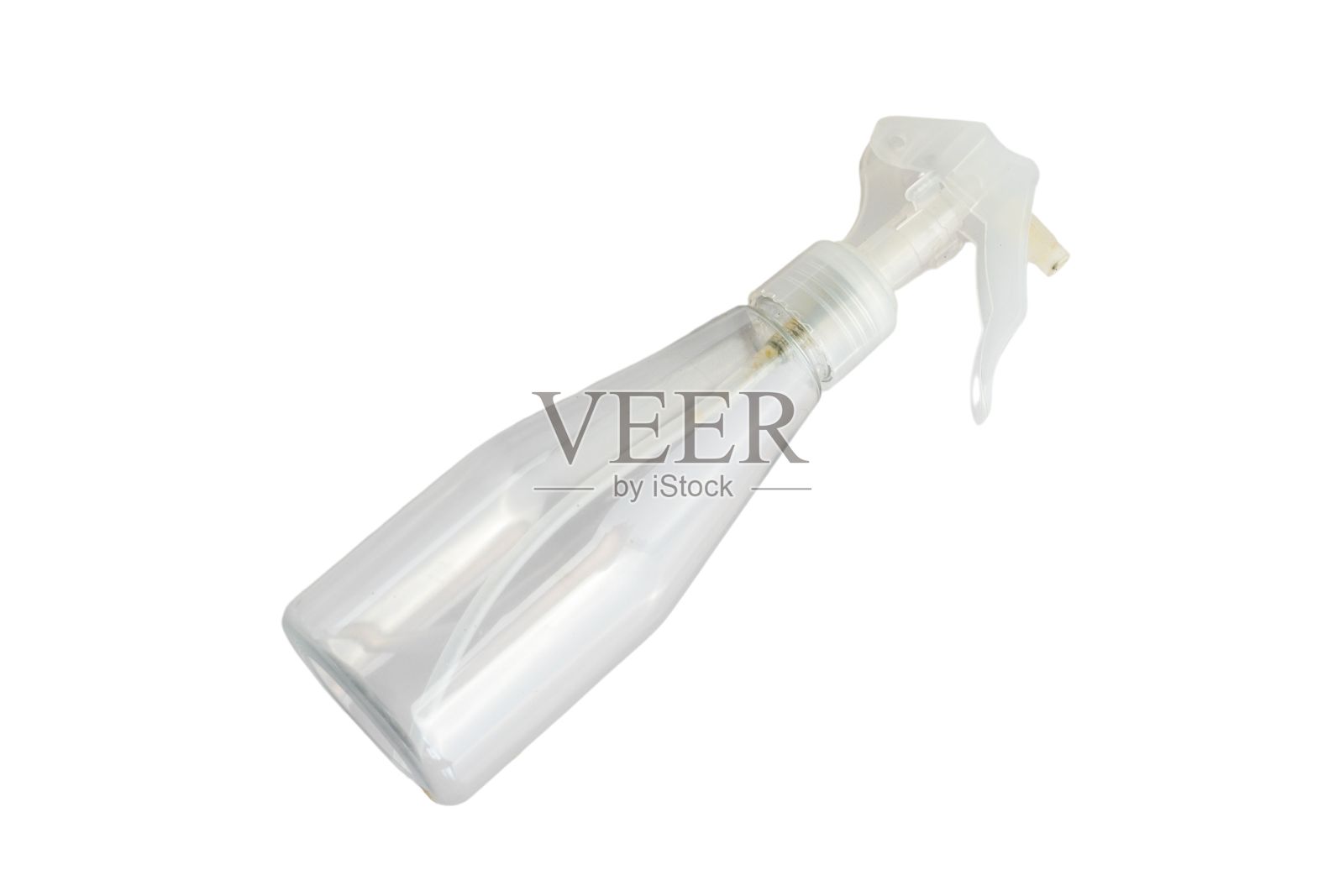 水喷雾器空瓶隔离在白色背景上照片摄影图片