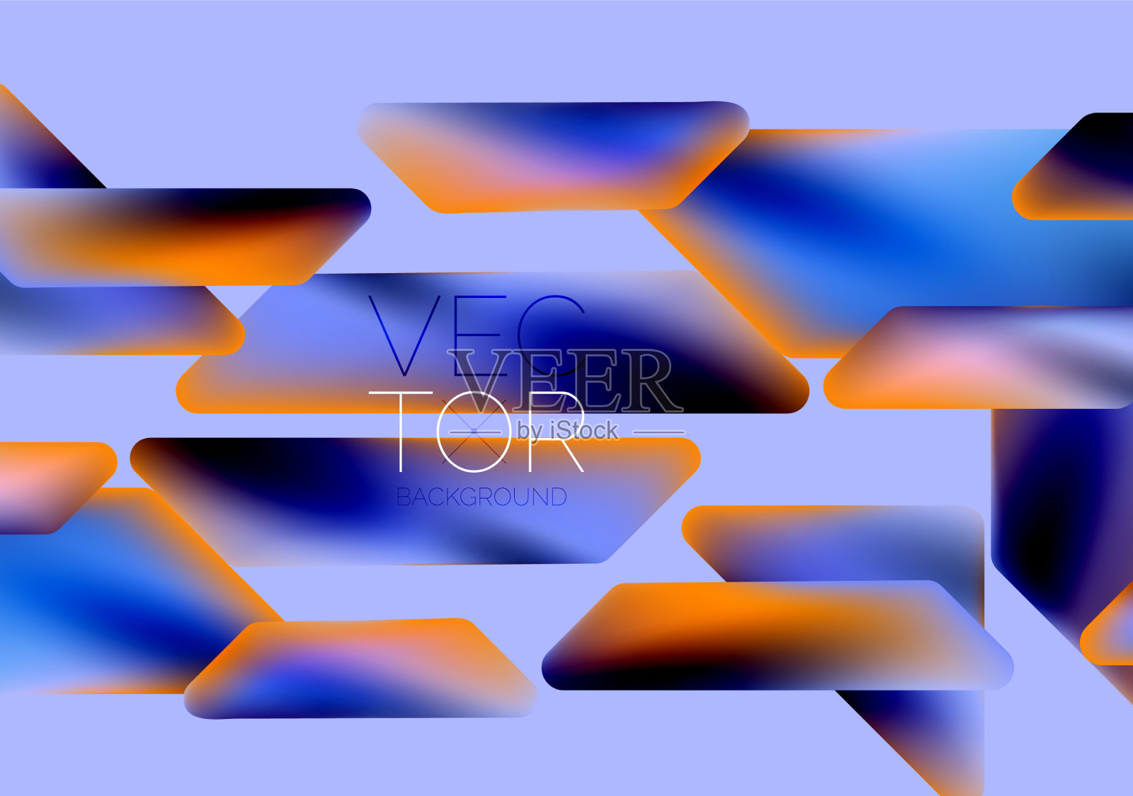 流体色彩动态几何形状抽象插画图片素材