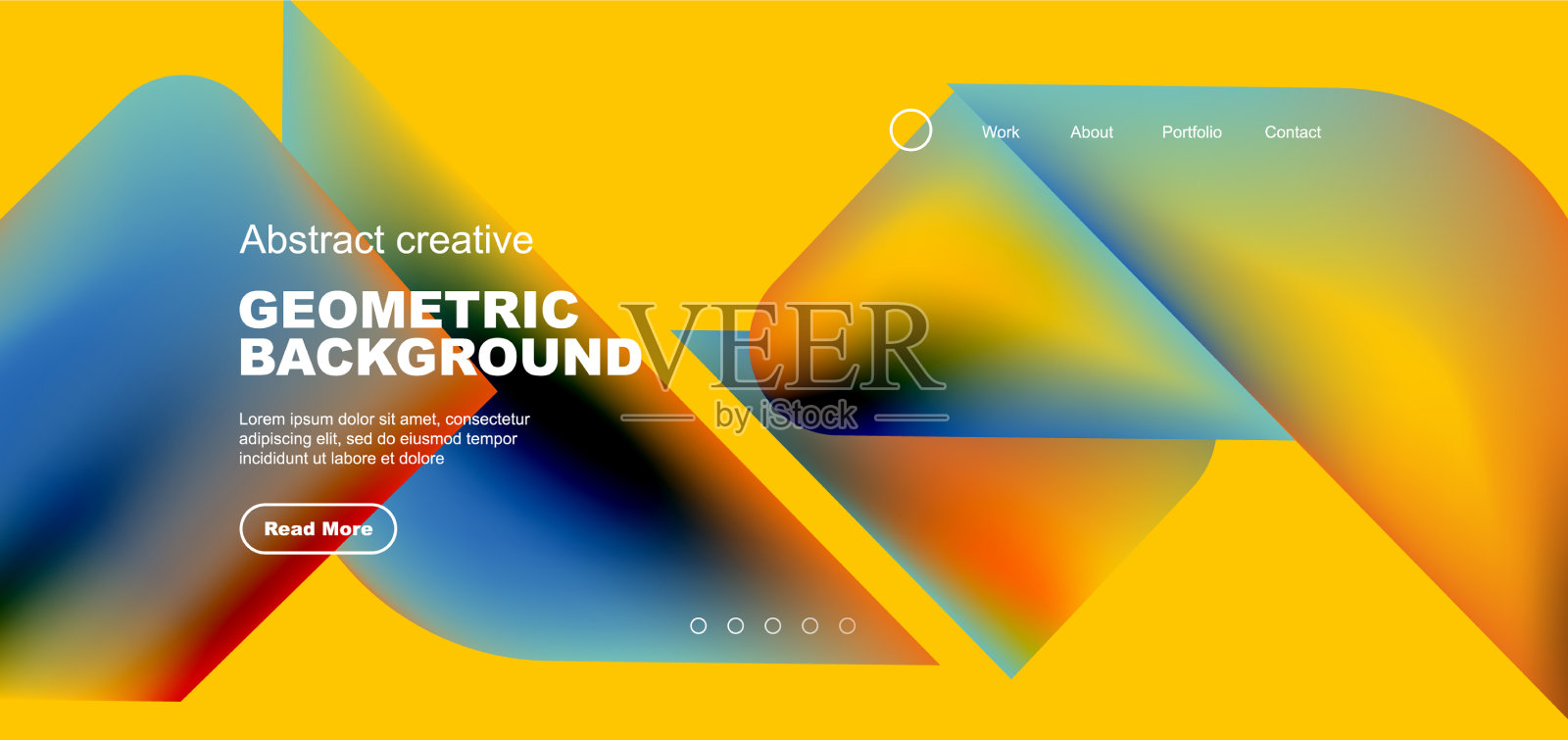 带有流动渐变颜色的液体形状插画图片素材