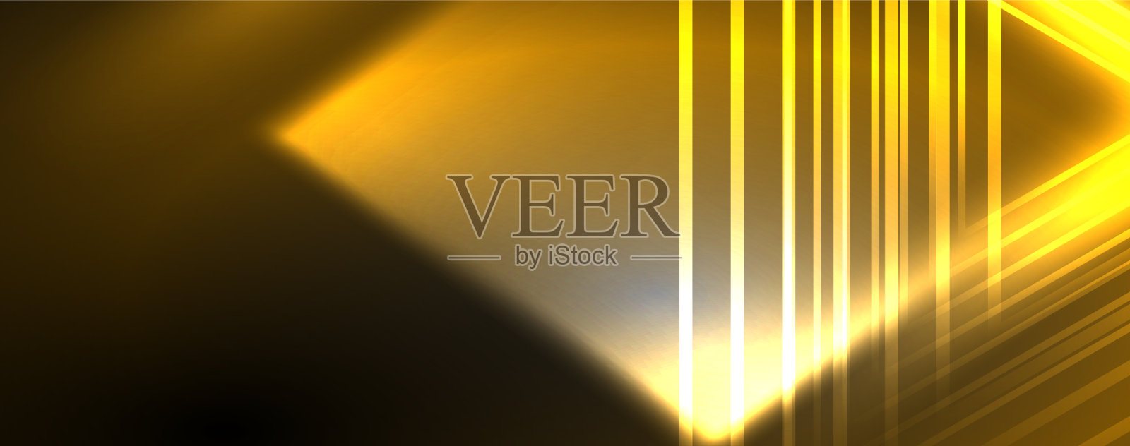 霓虹灯发光的线条和角度魔法能量空间插画图片素材