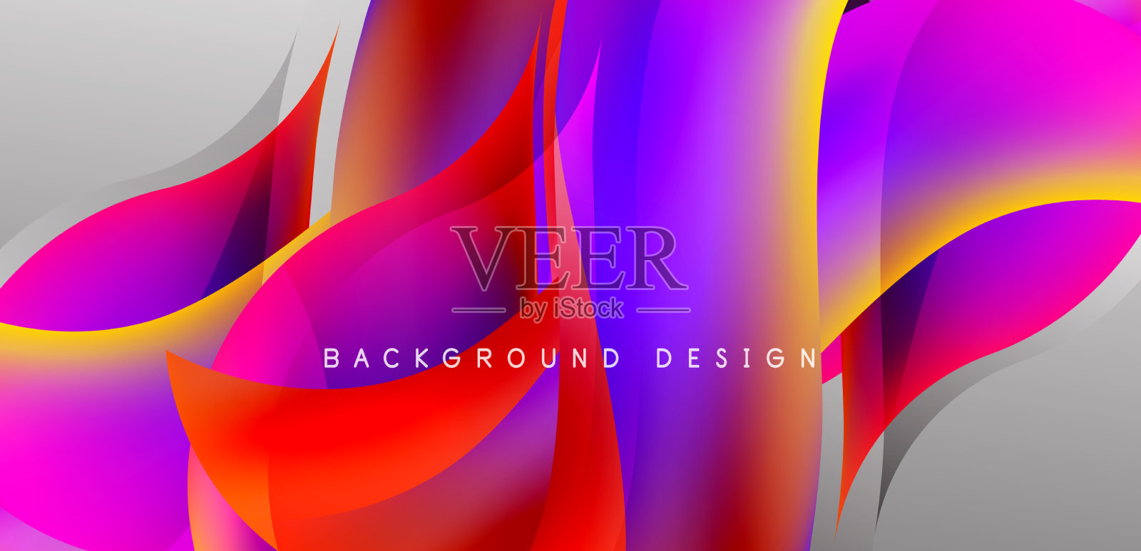 抽象优雅的流动形状背景流体插画图片素材