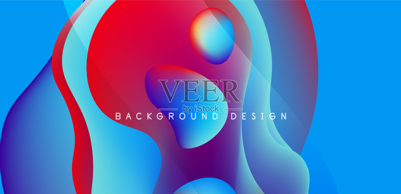 流体波为封面抽象背景插画图片素材