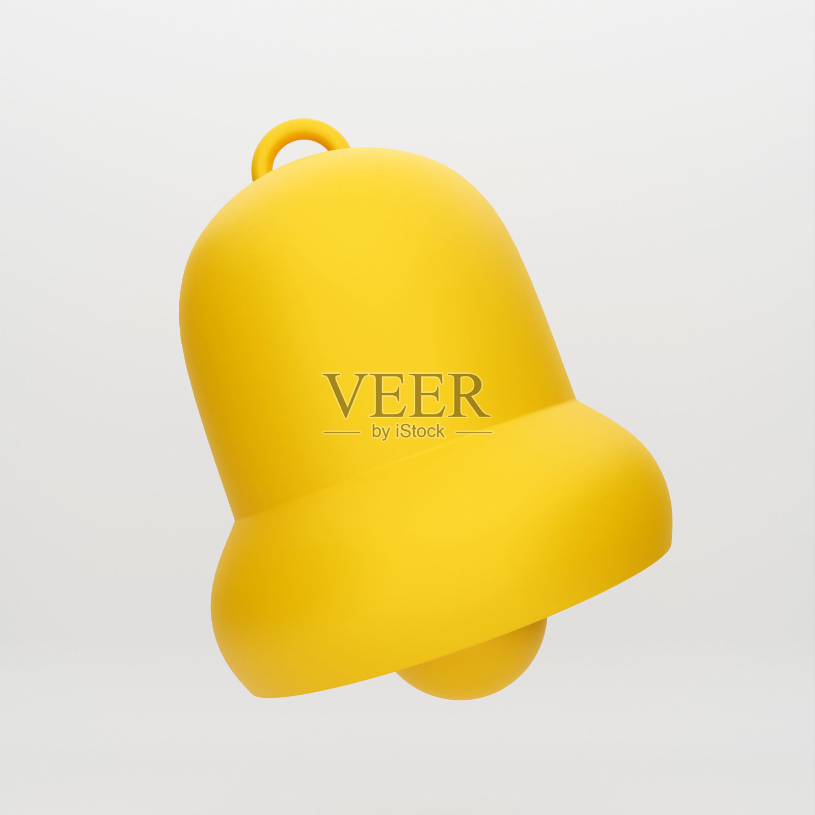 3D渲染卡通通知铃声图标照片摄影图片