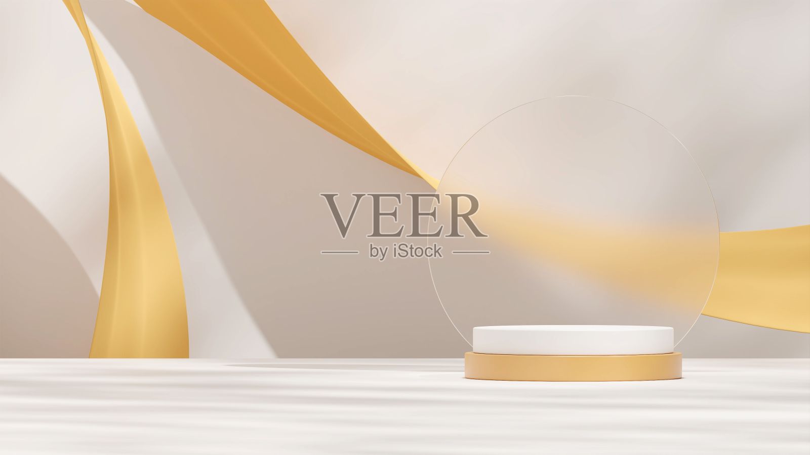 美观简约的几何框架和产品展示平台设计照片摄影图片