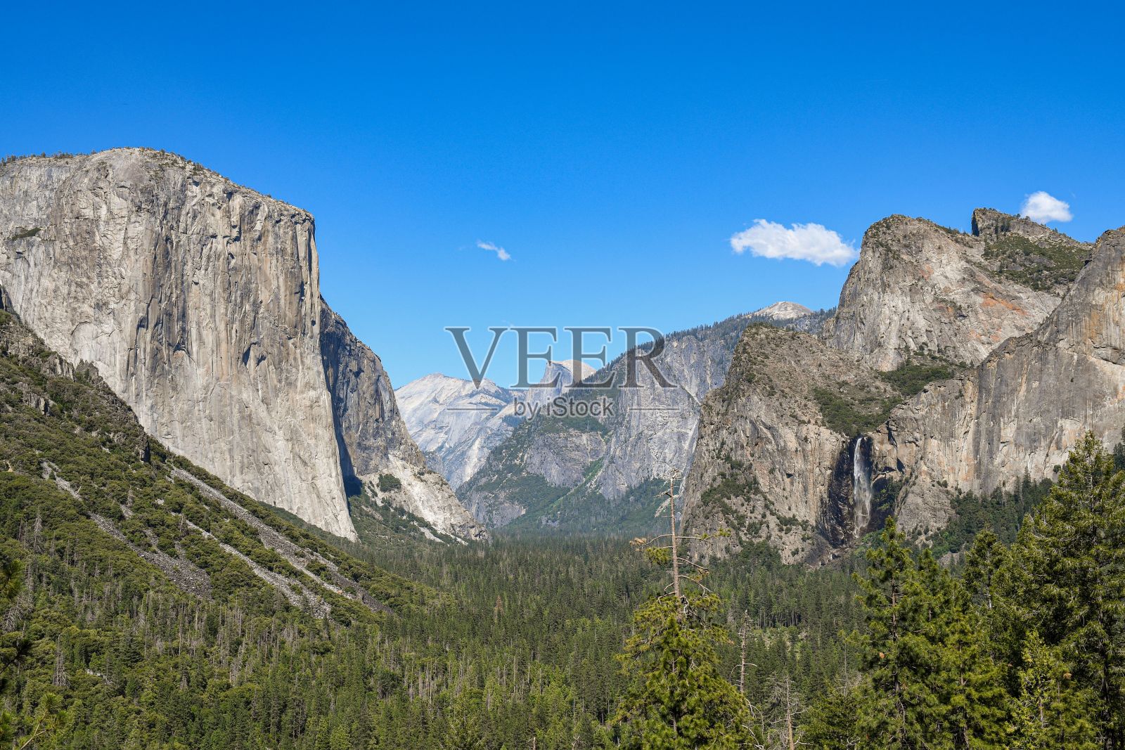 美国加利福尼亚州约塞米蒂国家公园的山谷美景照片摄影图片