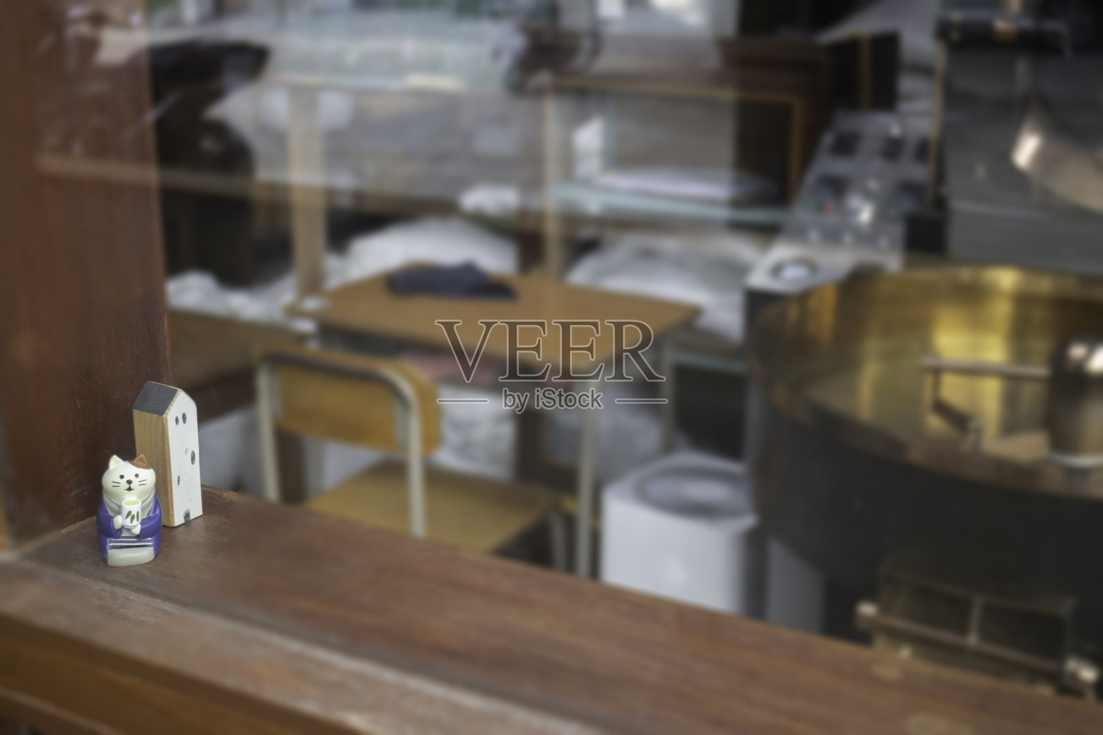 木制最小玩具装饰在老式的建筑风格照片摄影图片