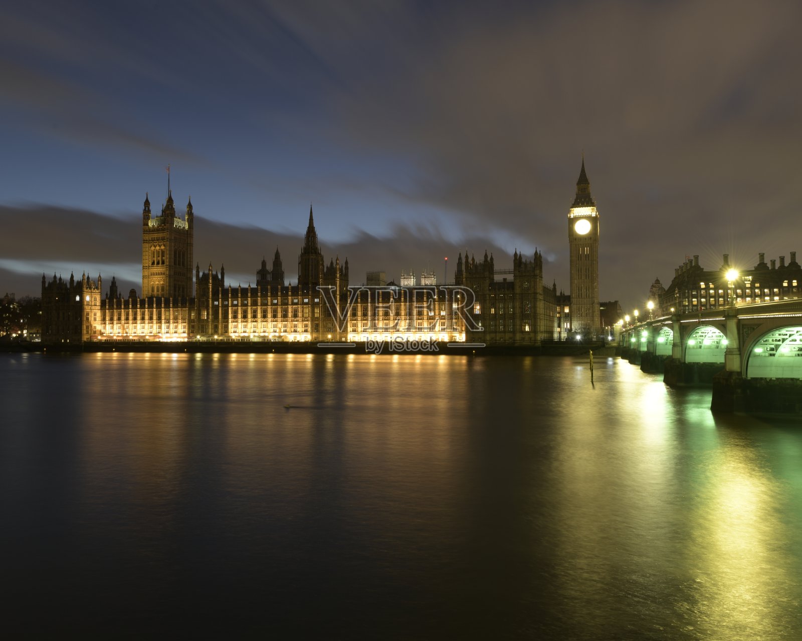 伦敦-英格兰，城市，桥-建筑结构，河流，旅游照片摄影图片