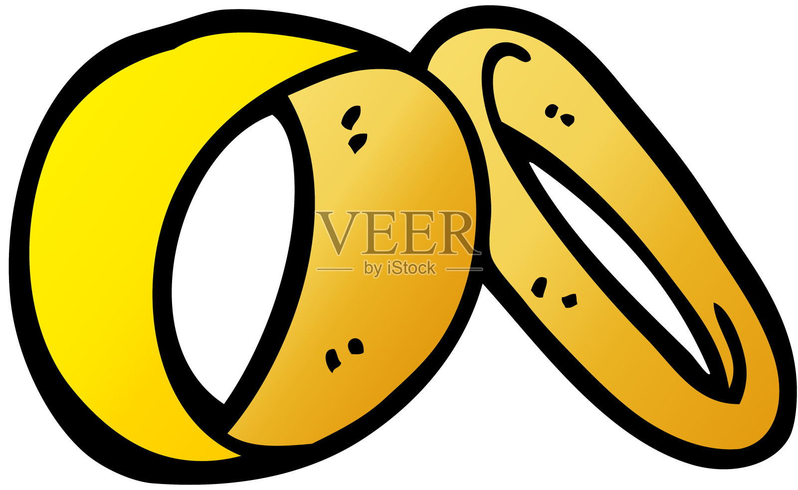 矢量渐变插图卡通结婚戒指插画图片素材