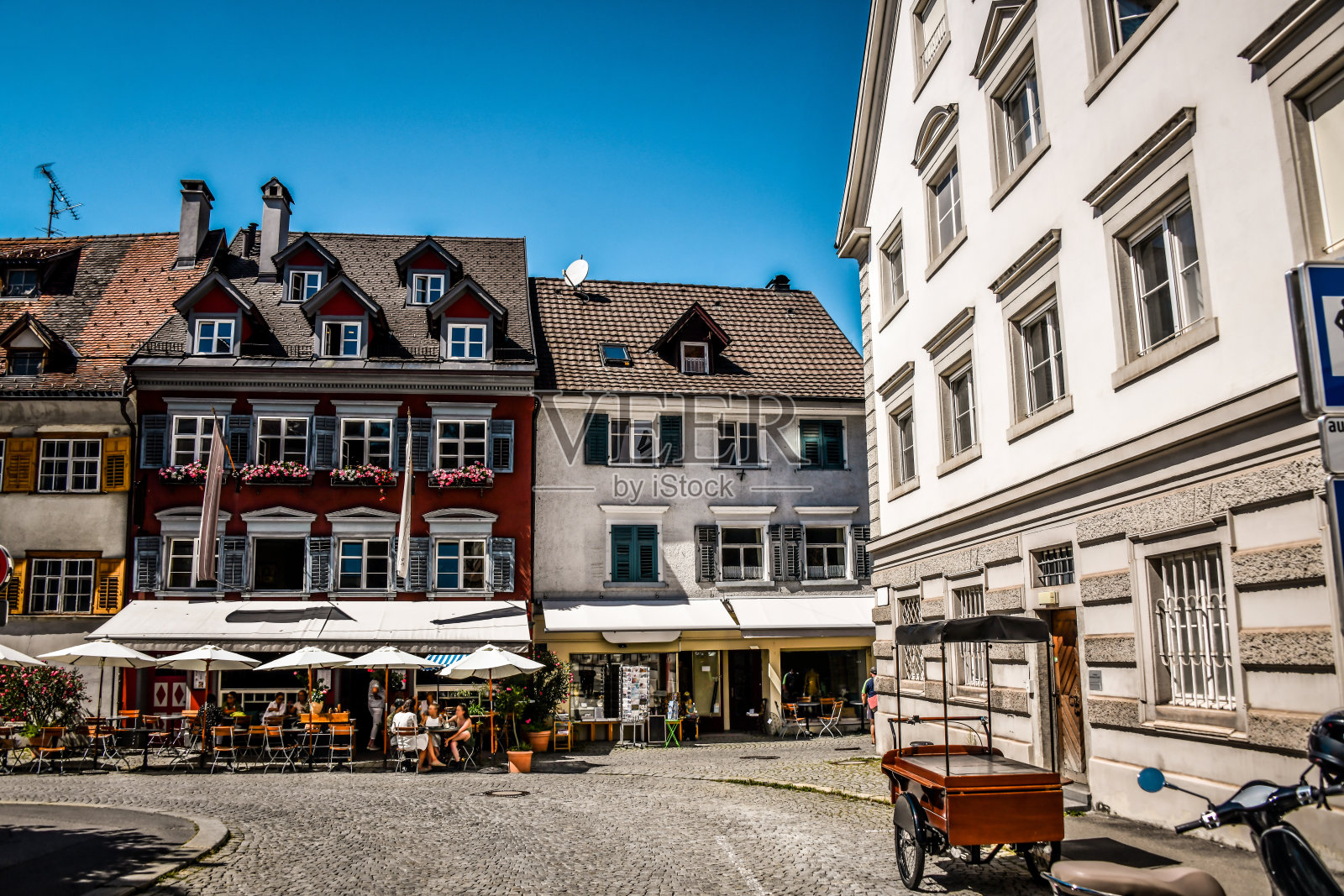 奥地利Bregenz的老城区照片摄影图片