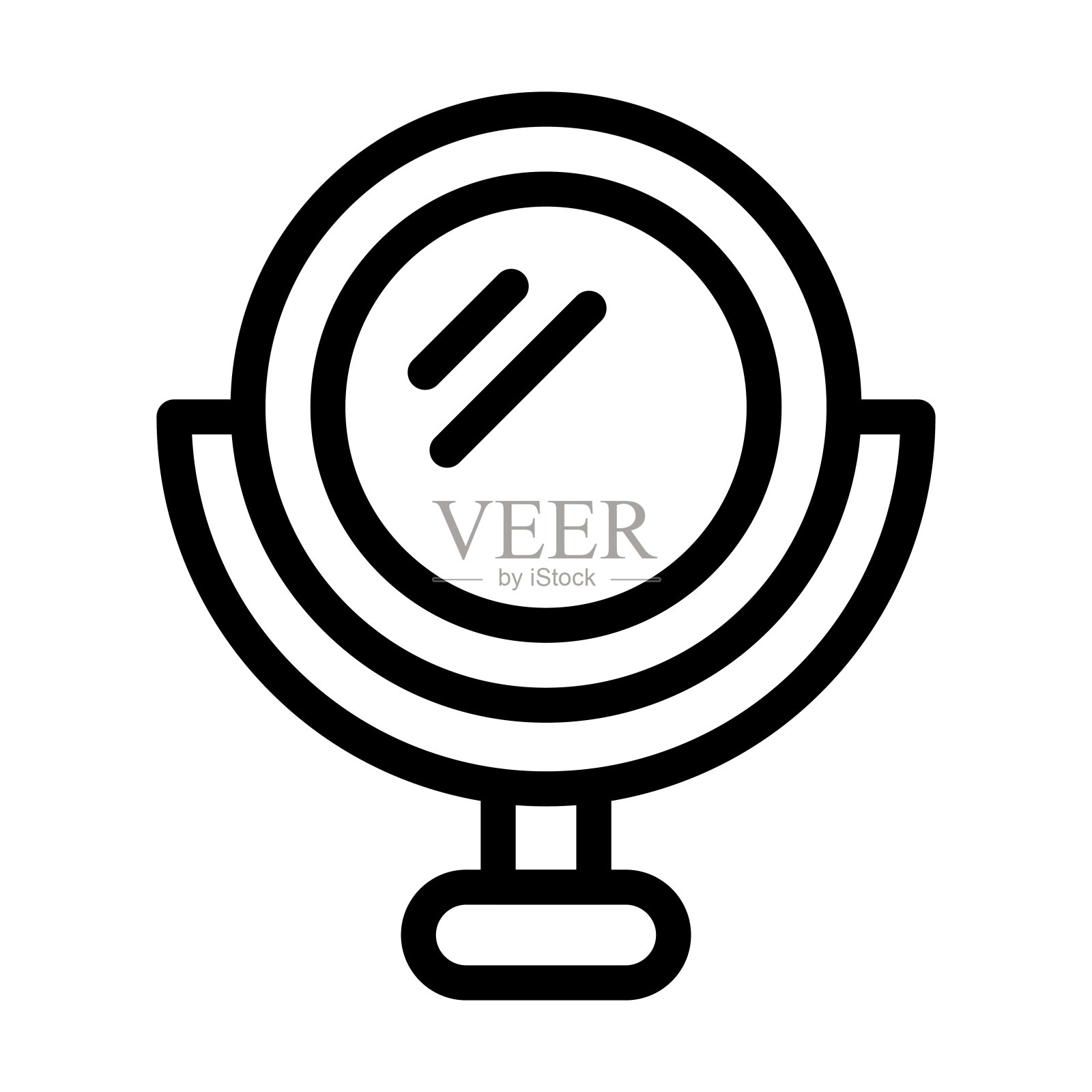 镜像粗线图标设计元素图片