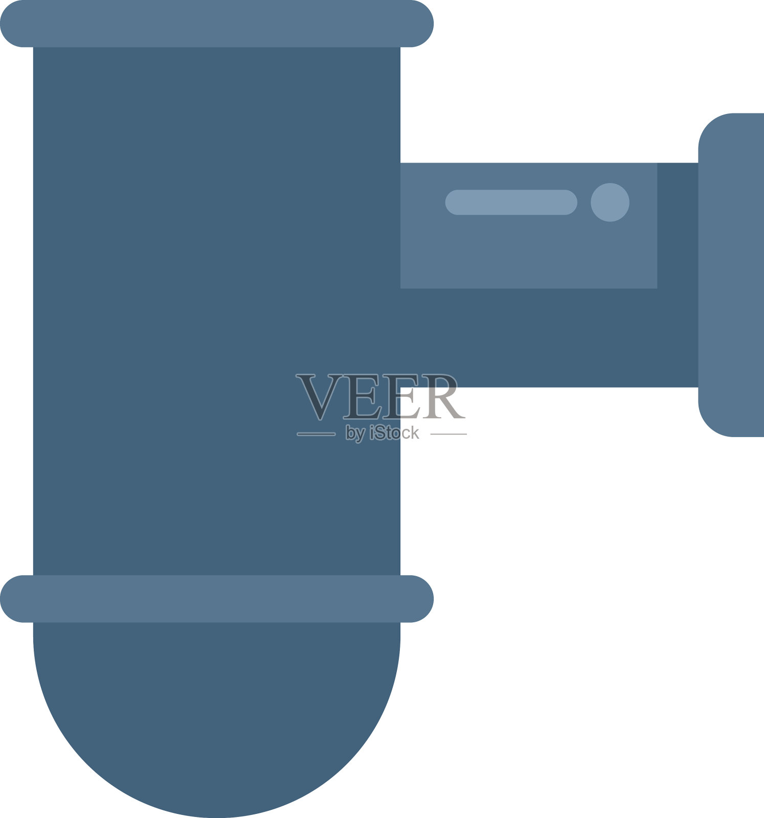 厨房排水管图标平面服务下水道设计元素图片
