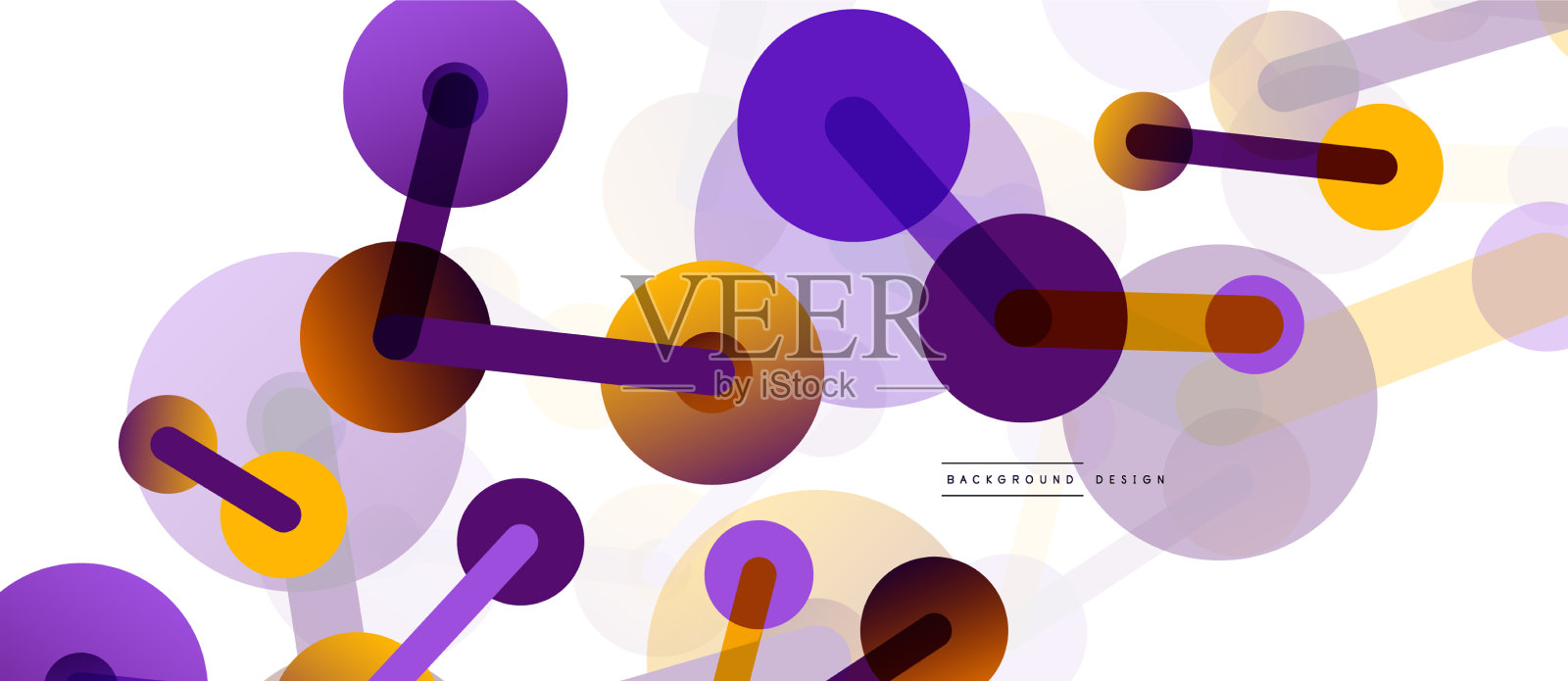 抽象背景圆点由线连接设计元素图片