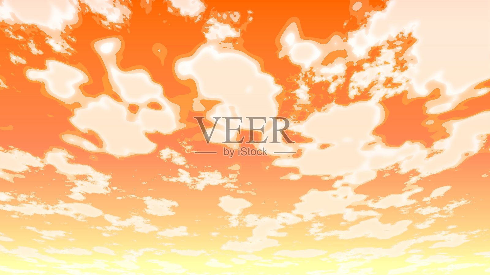 天空空气云自然效果背景插画图片素材