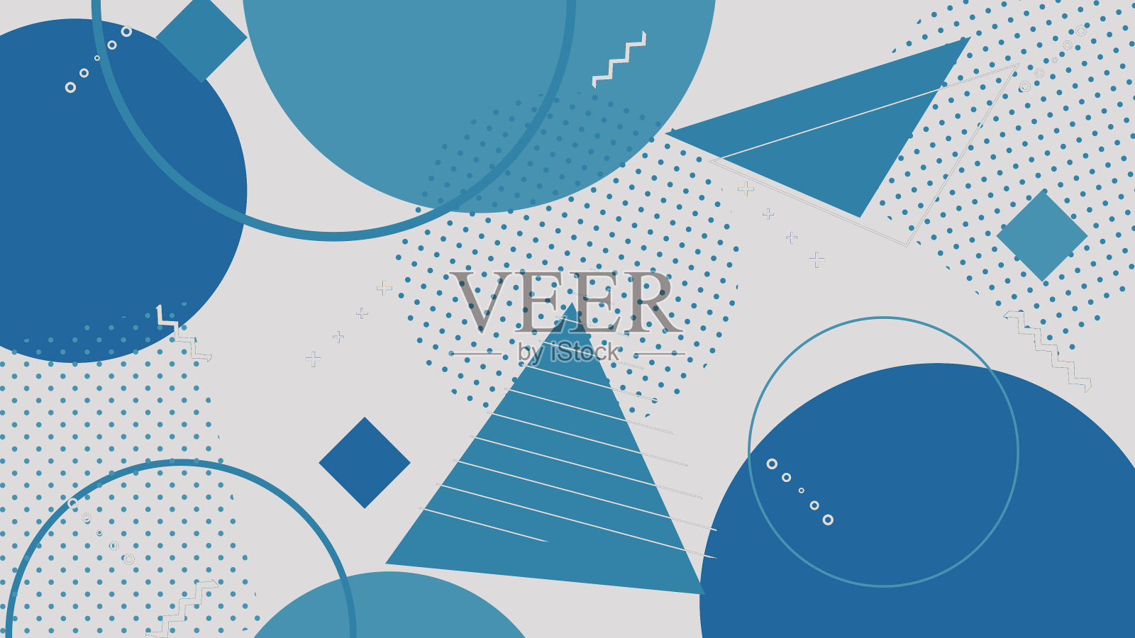 流行彩色设计几何图案图形潮流纺织抽象插画图片素材