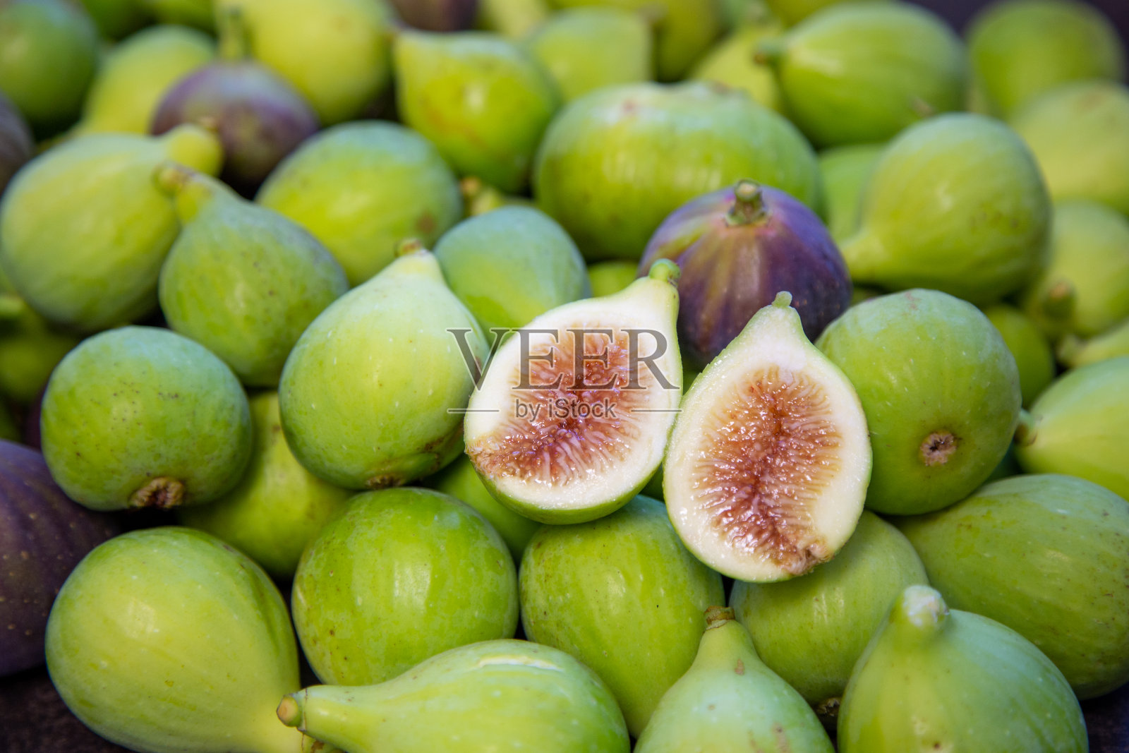 鲜绿无花果(Ficus carica)照片摄影图片