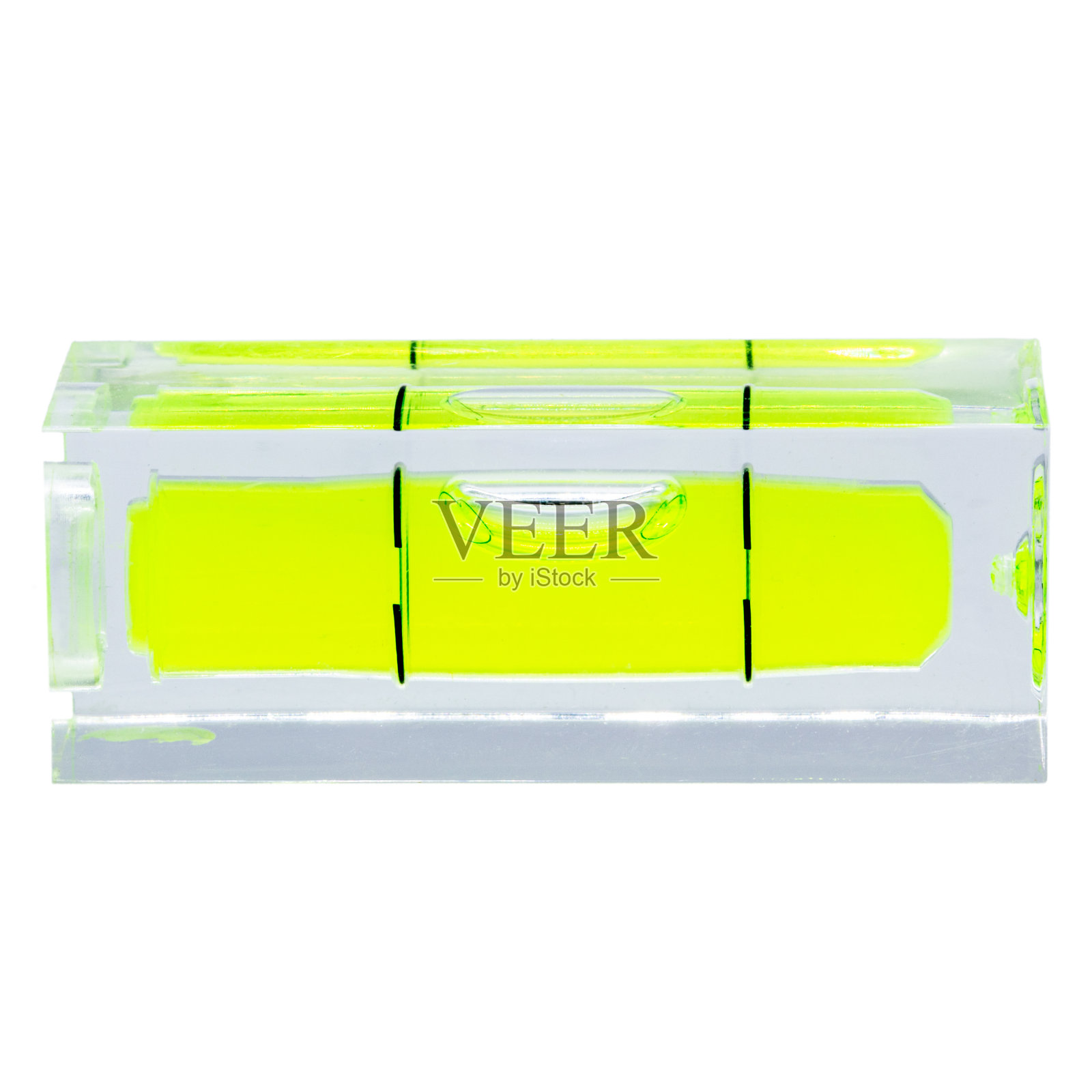 一个黄色的水平衡水平，中间有一个气泡照片摄影图片