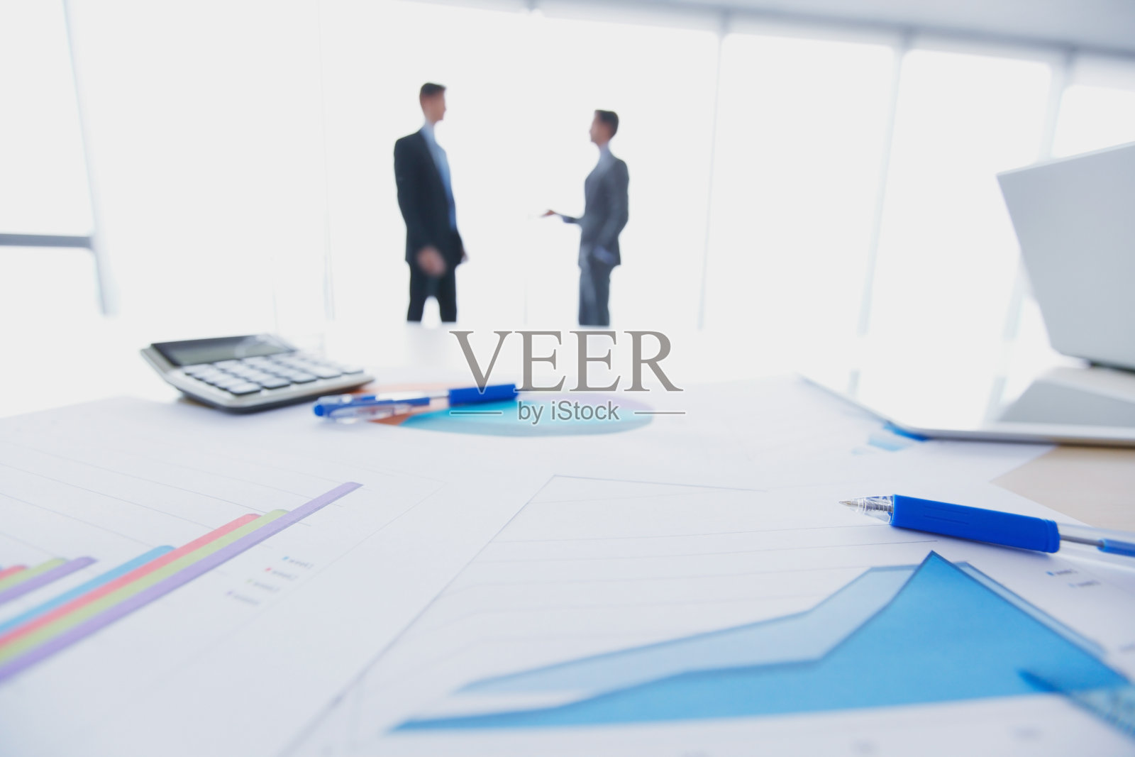 商人与文件照片摄影图片